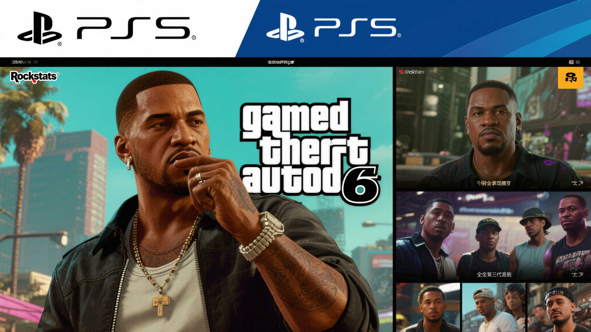 《GTA6》新预告曝光:PS5实机与过场画面齐现! 《GTA6》新预告曝光:PS5实机与过场画面齐现!